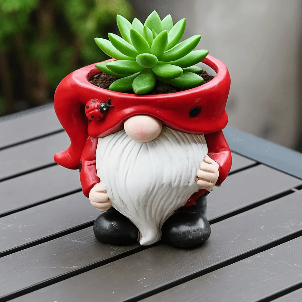 

Ceramic Christmas Elf Pot Figurine Exquisite Cartoon Hydroponic Flower Holder Adorable Succulent Flower Pot Garden
