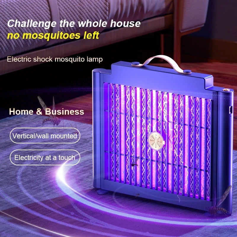 Electric Shock Mosquito Killler Lamp LED Bionic Physical Mosquito Trap Safe For Kids Kills Ultraviolet Light Mosquitoes