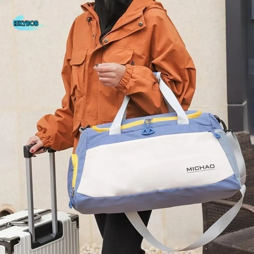 

Wet Dry Separation Travel Duffel Bag Large Capacity Durable Fitness Handbag Shoes Compartment Waterproof Gym Shoulder Bag
