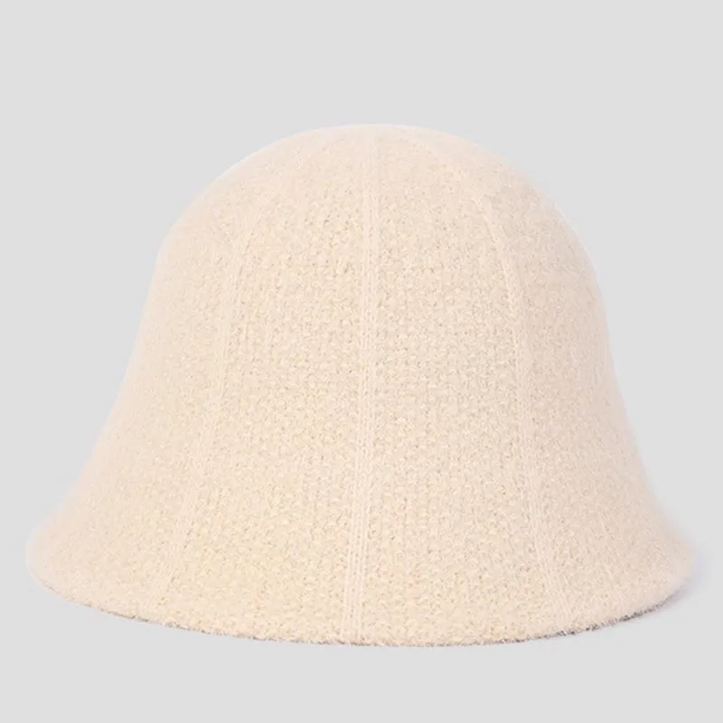 MAXSITI U Winter Bucket Hat for women Simple Versatile Basin Hat  Warm Knitted Bucket hat women hat