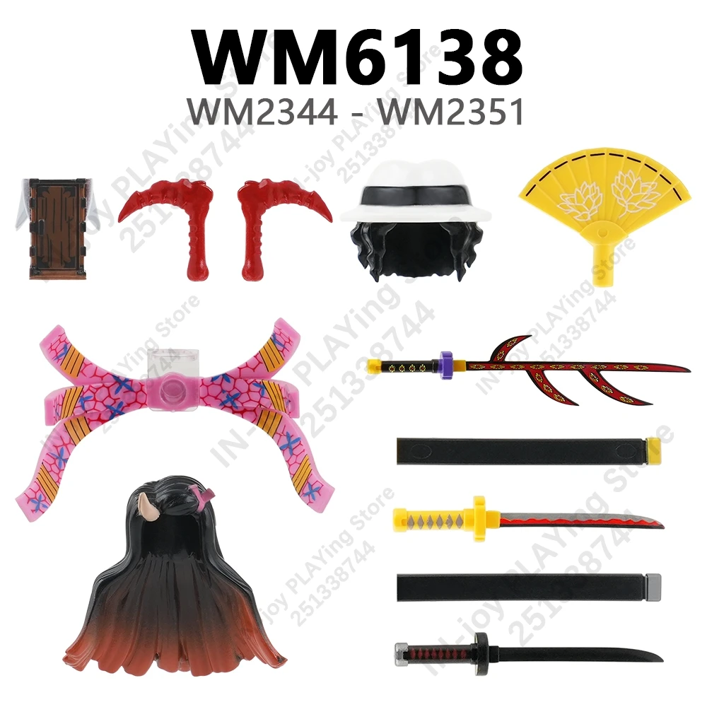 WM6138 Compatible Action Figures Parts Bricks WM2344 WM2345 WM2346 WM2347 WM2348 WM2349 WM2350 WM2351 WM Blocks Accessories Toys