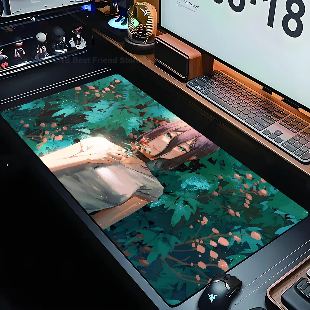 

Chainsaw Man Large Computer Gaming Accessories MousePads Desk Mats Anti-slip Laptop Soft Mouse Pad