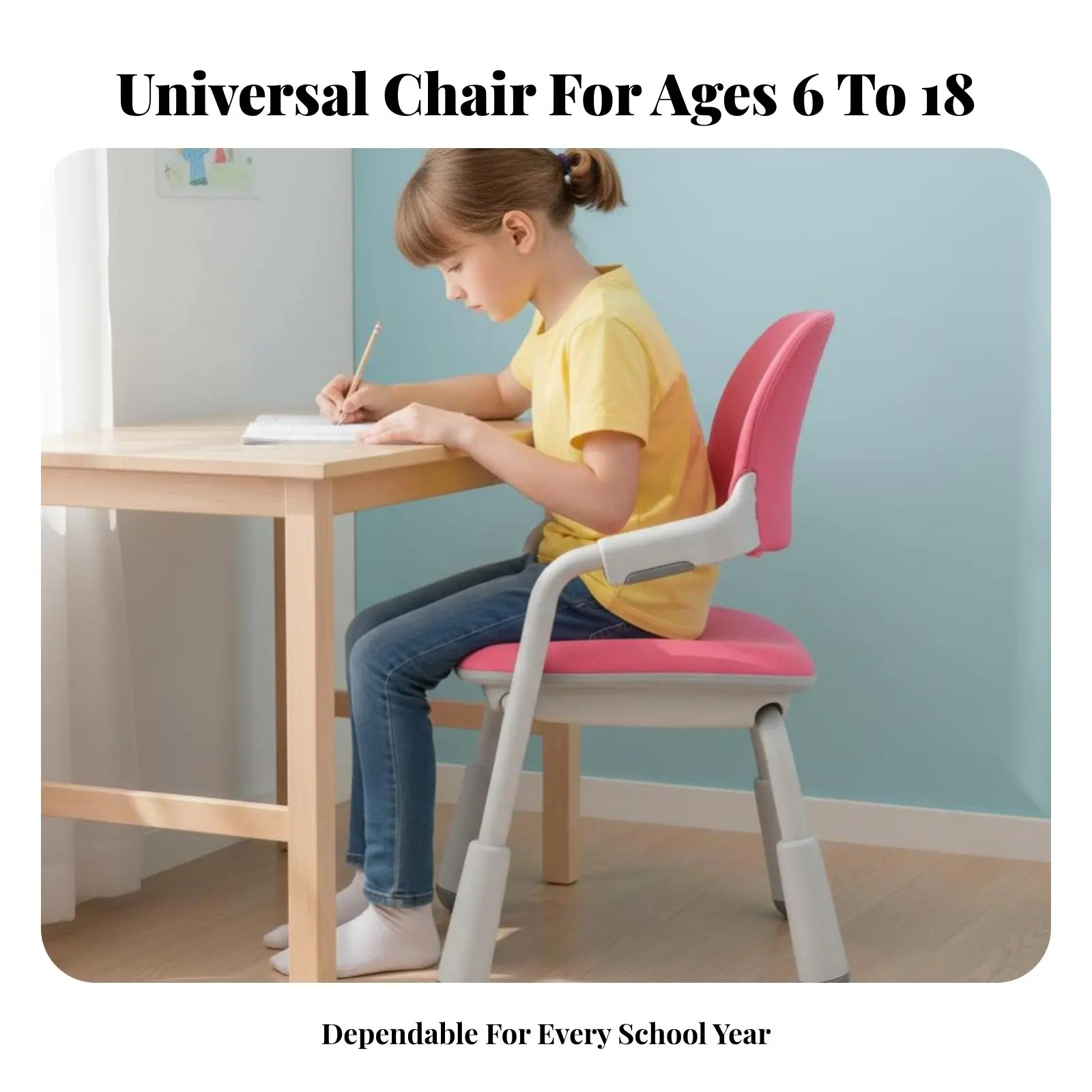 

Регулируемое эргономичное кресло-роллер для работы за компьютером с подставкой для ног для студентов и детей