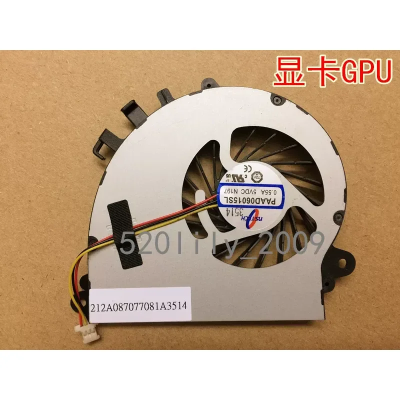 for HIPAA Haiwu V7x Notebook Fan Cooling GPU Fan PAAD06015SL N197