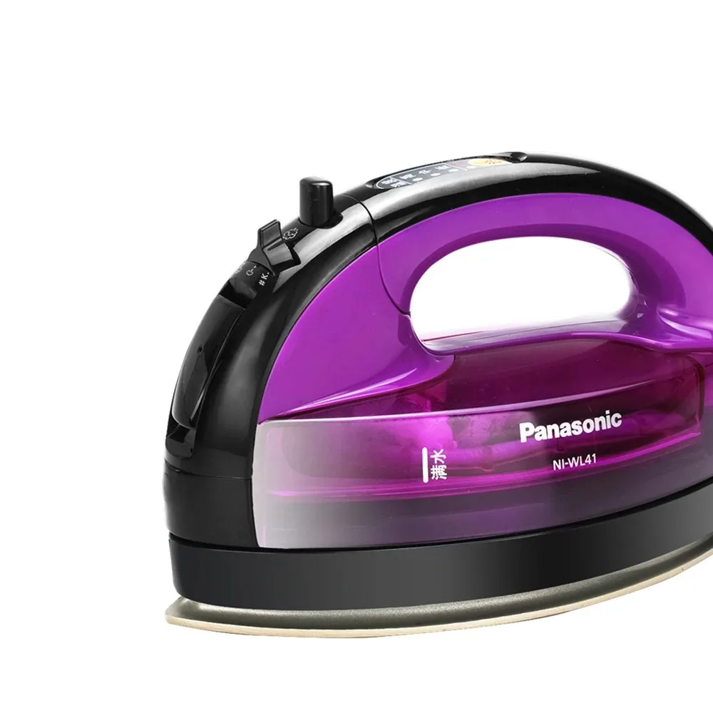 Panasonic Cordless Steam Iron Handheld 3-speed Adjustable Ironing Machine Portable Ceramic Bottom Plate 1300W Fabric Steamer