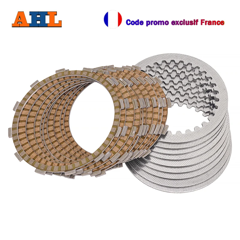 AHL – pièces de moteur de moto, plaques de friction d'embrayage et kit de plaques en acier pour Kawasaki ZG1400 1400GTR GTR1400 Concours 14 ABS