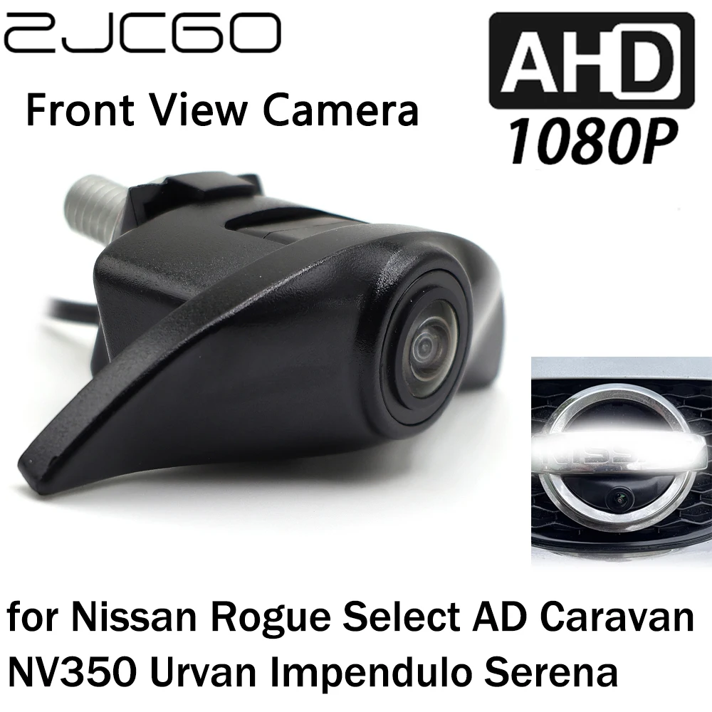 

ZJCGO Front View LOGO Parking Camera AHD 1080P Night Vision for Nissan Rogue Select AD Caravan NV350 Urvan Impendulo Serena