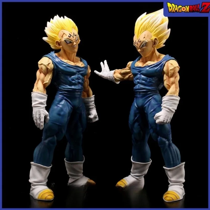 

38cm Dragon Ball Z Majin Vegeta Anime Figure GK Super Saiyan Action Figurine PVC Statue Model Decoration Toys Gift