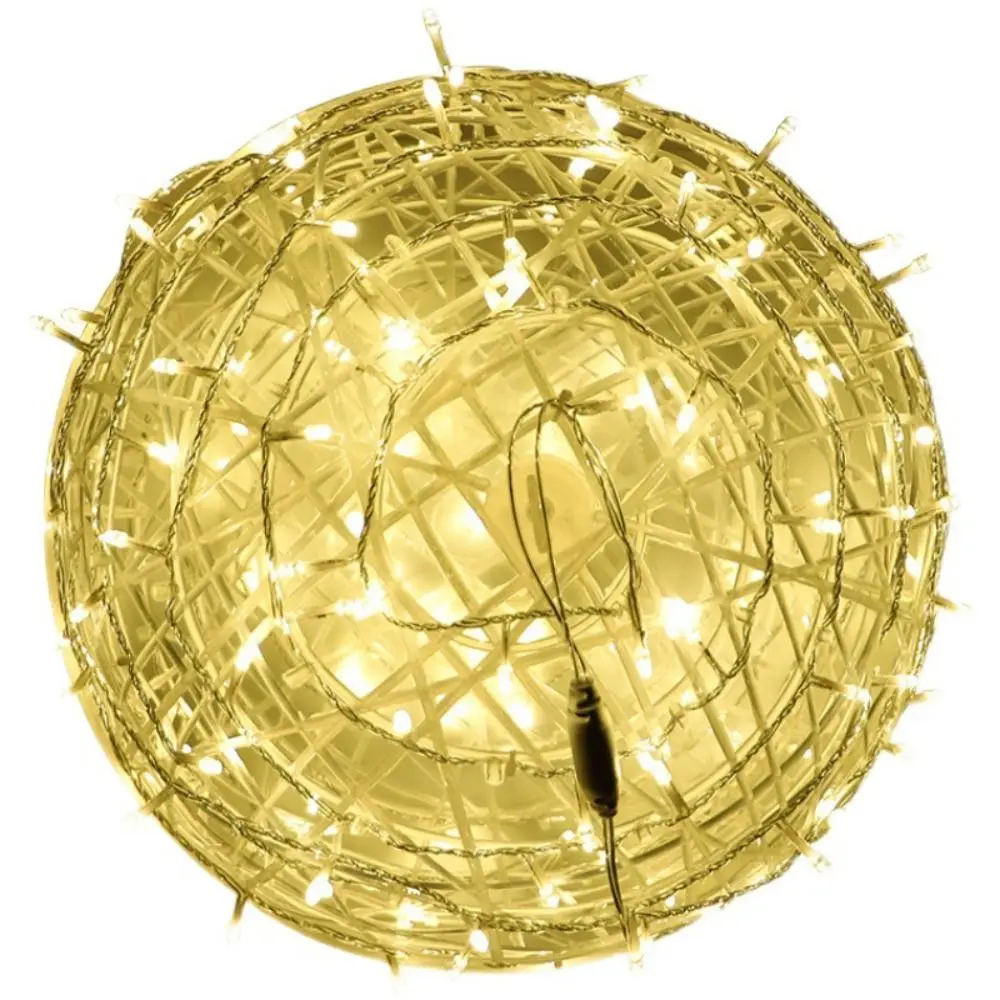 Waterproof Rattan Ball Fairy Light String LED 220V Landscape Tree Lighting Flashing Dia20/30/40CM Tree Hanging Light