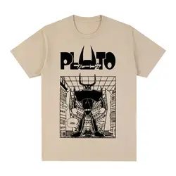 Naoki Urasawa Vintage T-shirt Pluto From Astro Boy Cotton Men T shirt New Tee Tshirt Womens Tops