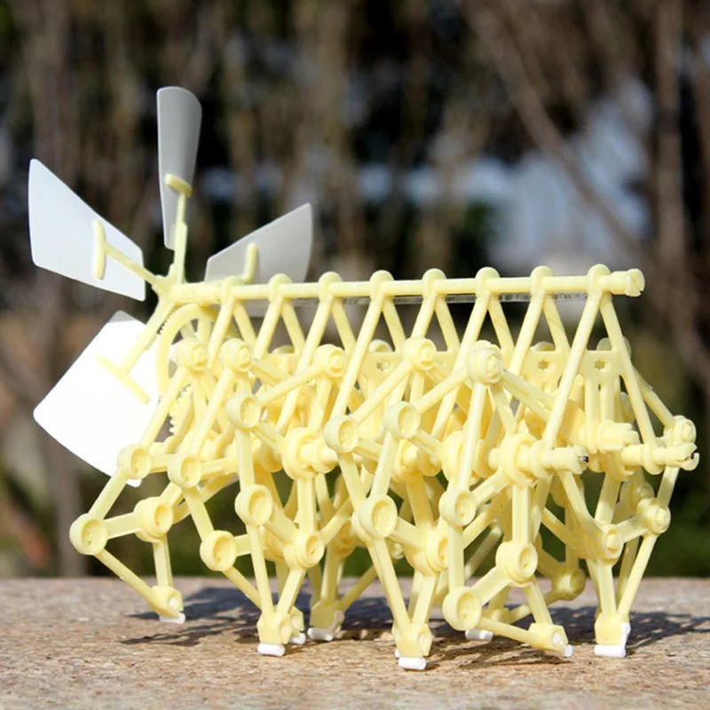 Mini Theo Jansen Strandbeest Model Wind Power Beast Diy Educational Toys Handmade Science Experiment Toys Child Birthday Gift