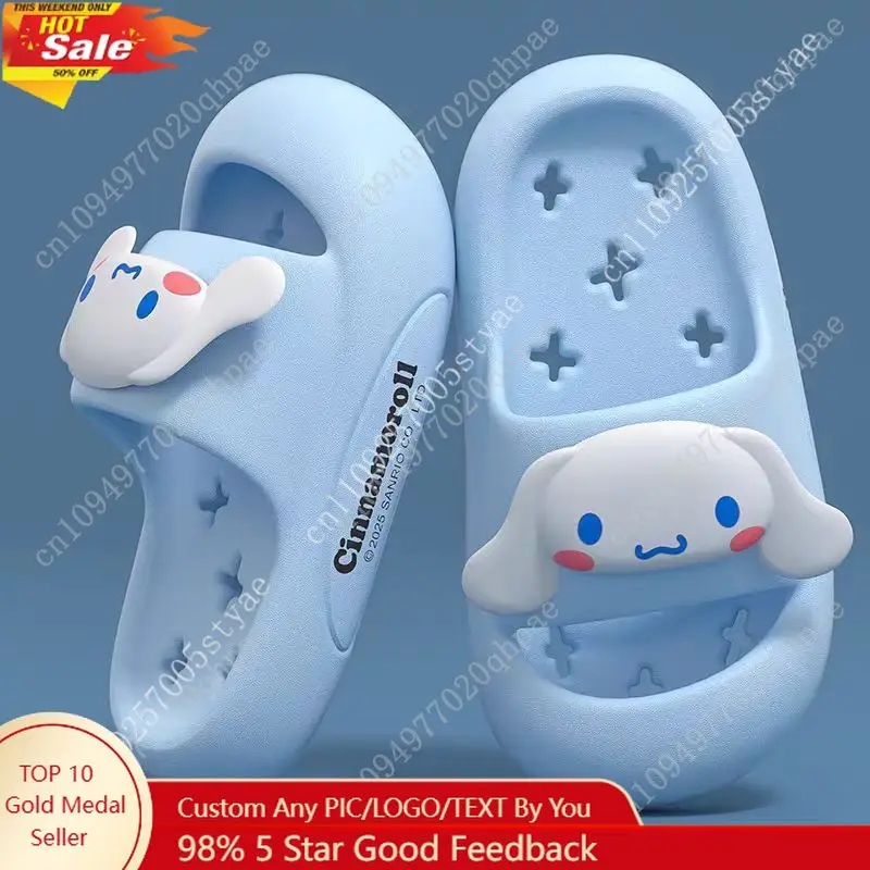 

Hello Kitty Quick Draining Slippers From Sanrio for Girls Featuring A Charming Cartoon Design Perfect for Summer Lightweight
