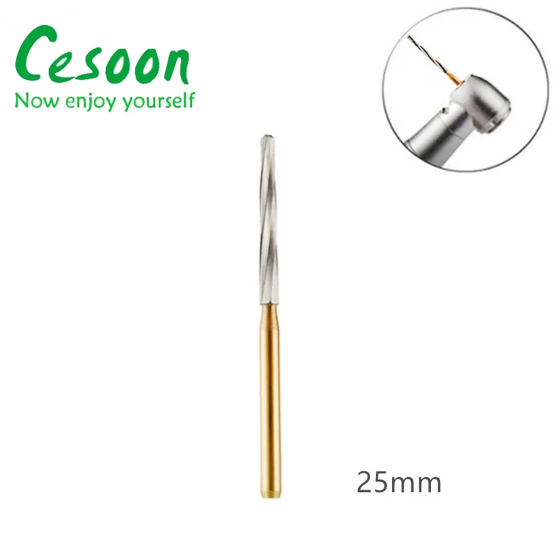 5Pcs/Blister Dental Carbide Surgical Burs Zekrya Endodontic Drill Bits 25mm 28mm For High Speed Handpiece Dentistry Lab Material