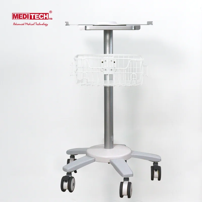 Factory Price Height Adjustable  Defibrillator- Ultrasound ECG- Machine Medical Trolley Hospital