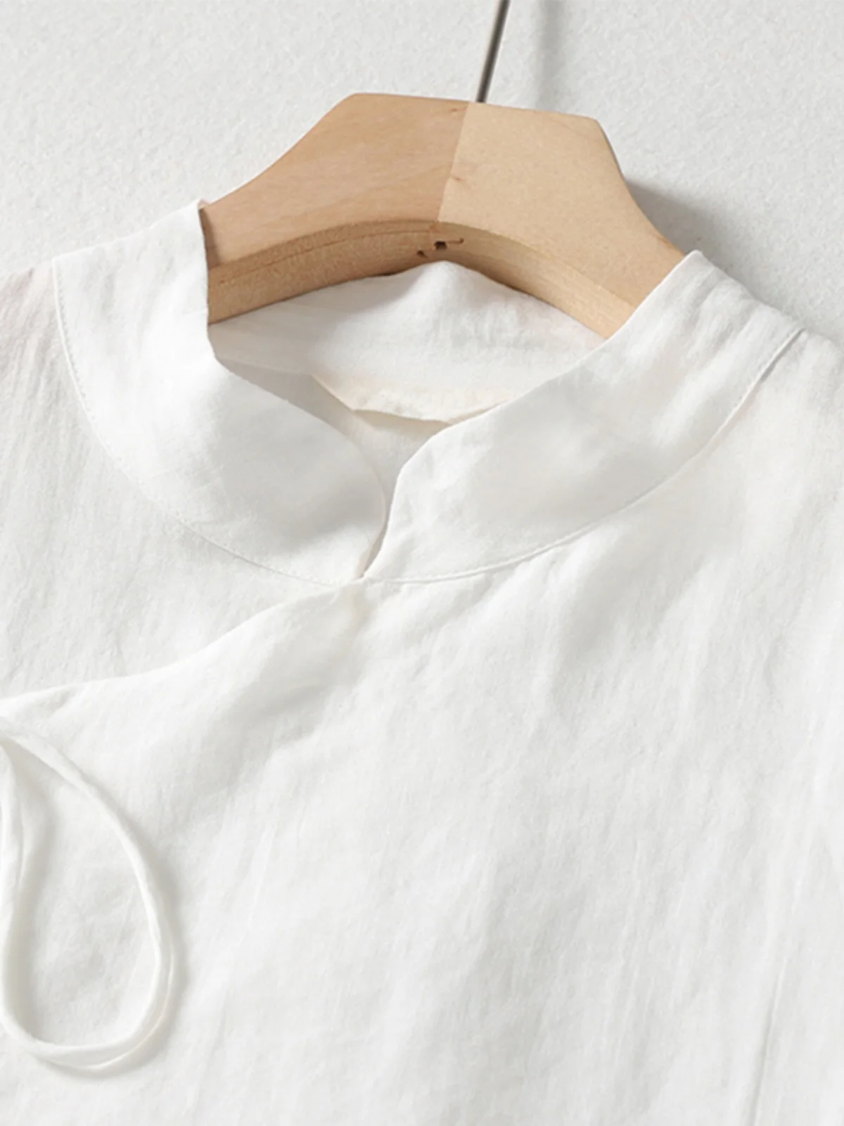 Novo chinês sle solto algodão linho feminino primavera irt dr tradicional nacional faion longo sve comprimento médio dr