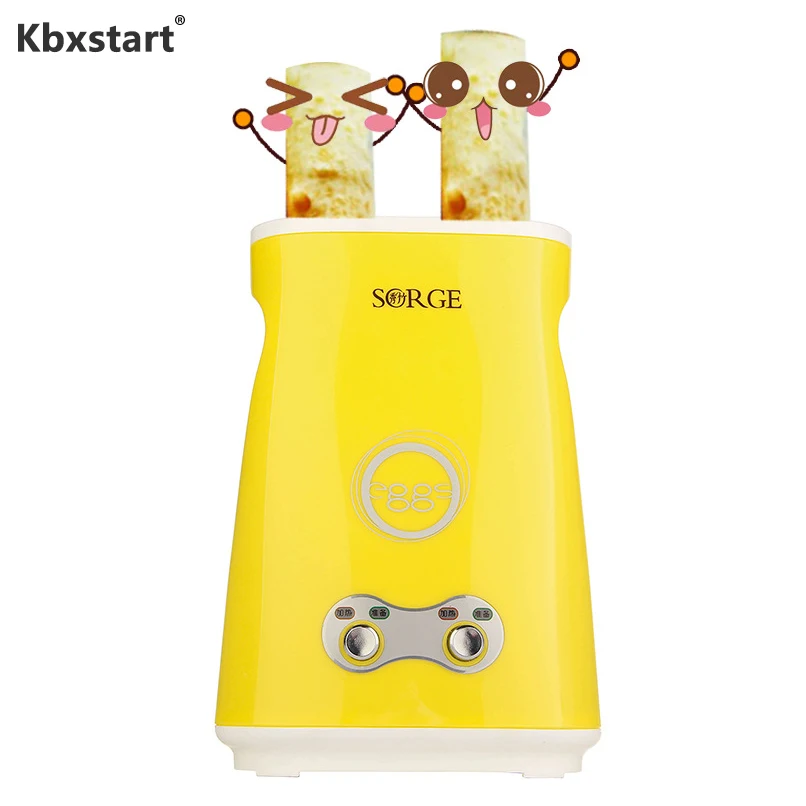 

Kbxstart 220V Electric Omelette Dual Egg Roll Maker Automatic Double Switch Boiled Eggs Sausage Machine Cooker For Breakfast