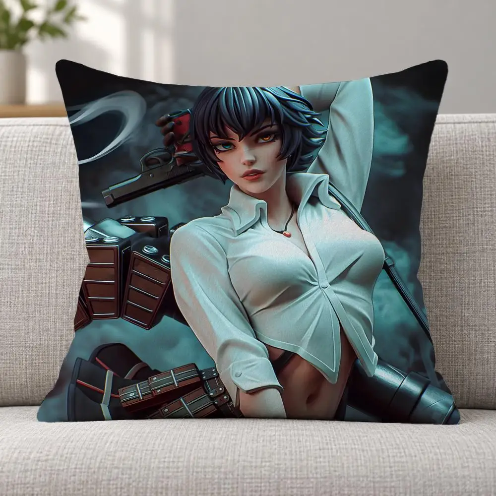 Game Action D-Devil May Cry Cushion Cover Soft Plush Decorative Sofa Bedroom Living Room Car Dorm Home Decor Gift
