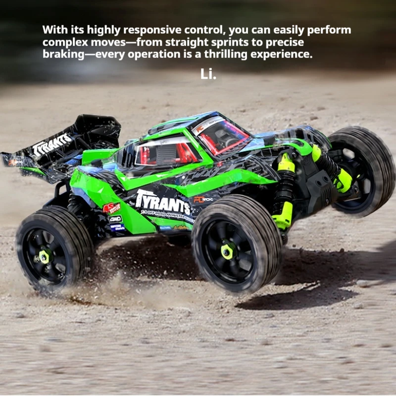 Pdracing Jyrants 1/8 Tyrant T8 RC Carro de controle remoto elétrico com tração nas quatro rodas sem escova veículo off-road caminhão de campo de alta potência
