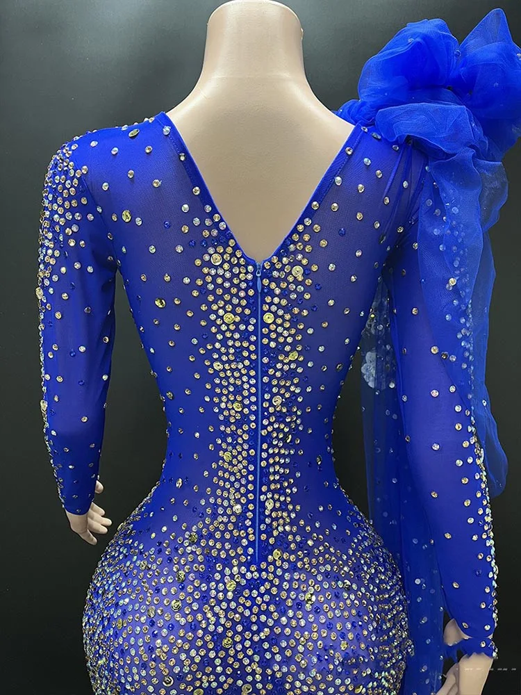 PMurcia-Jupe longue élastique en mousseline de soie pour femmes, diamant, nœud, maille sexy, vêtements personnalisés à la mode, haute qualité, chaud, nouveau, 2024