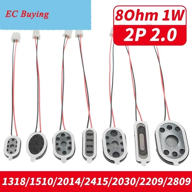 5 قطعة مكبر صوت للكمبيوتر المحمول القرن 1 واط 8R حجم 1318 1510 2014 2415 2030 2209 2809 مكبر صوت عالي 8 أوم 1 واط مع محطة 2.0 مللي متر