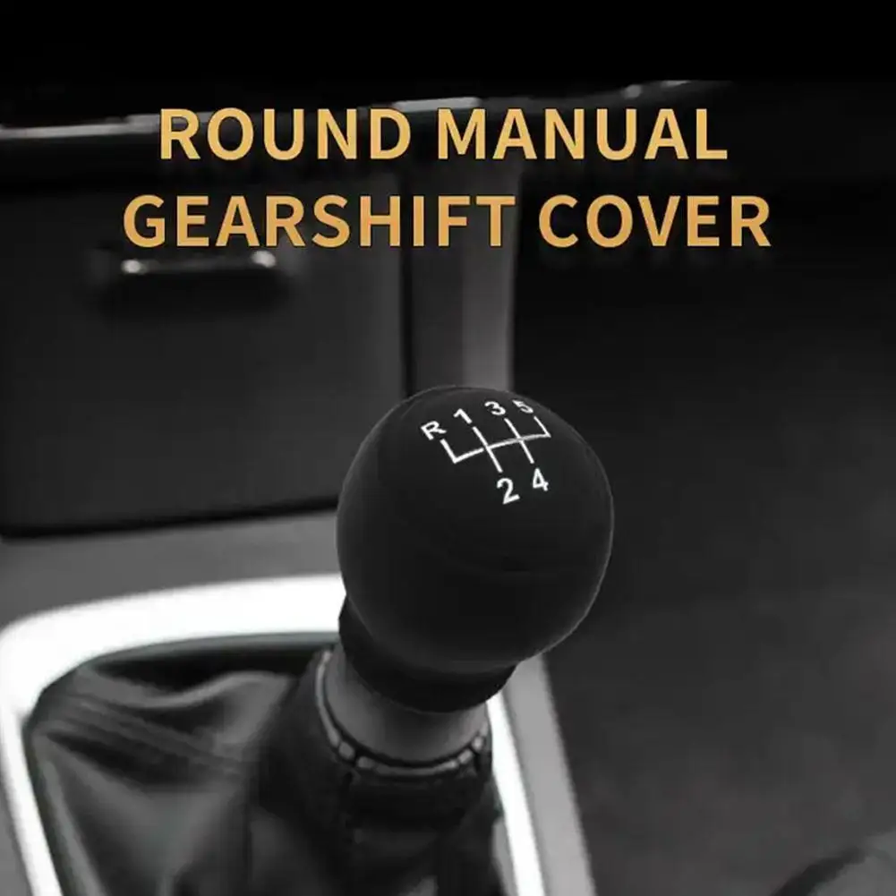 1pc Universal Silicone Car Gear Head Shift Knob Cover Gear Shift Non Slip Grip Handle Case Wear-resistant Gear Rod Cover