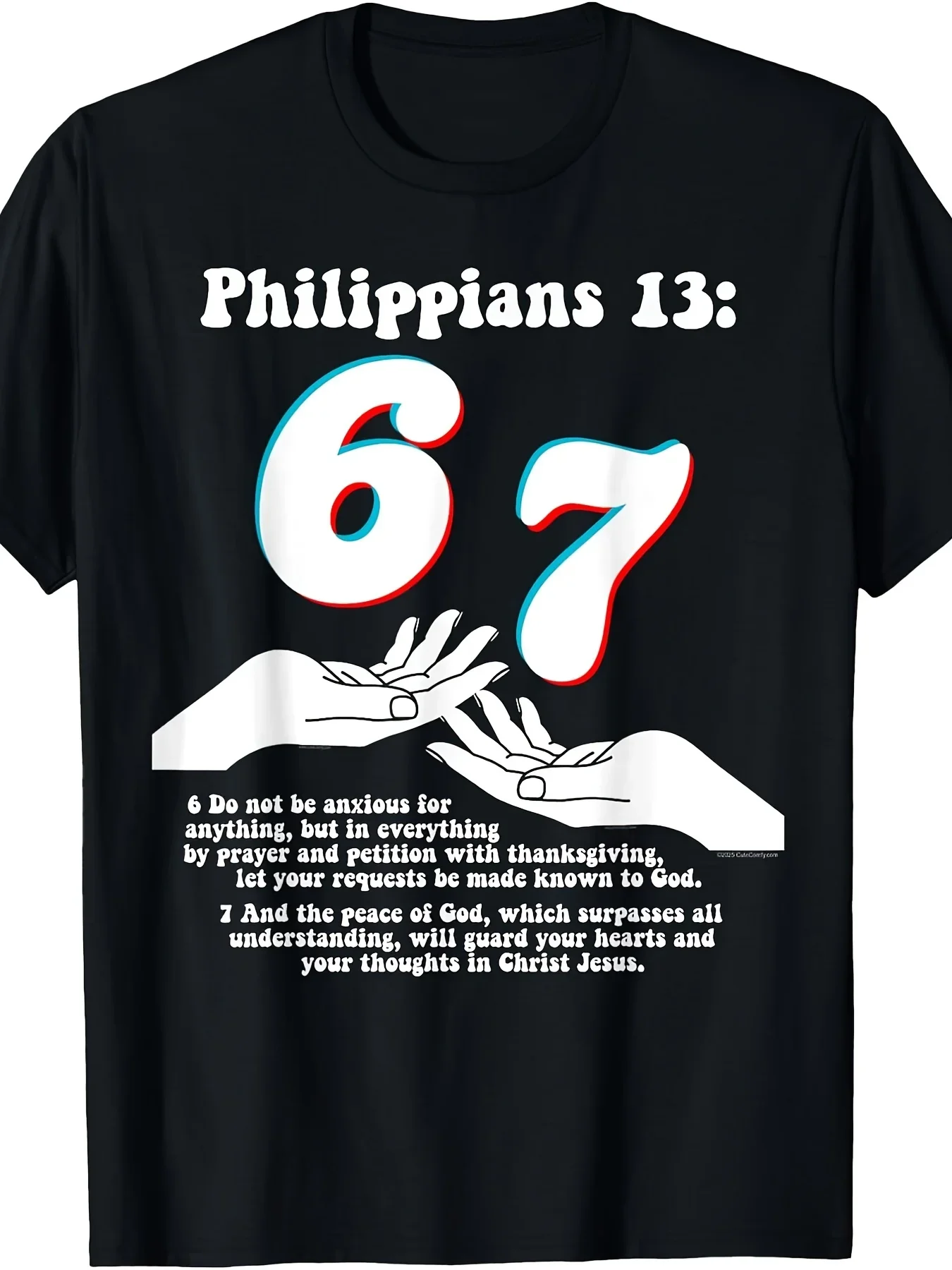 [Bible Verse T-shirts] 67 Designs of Christian Bible Verse Philippi 13 Funny Expression T-shirts, Funny Tops, Men's Printed T-shirts, Black T-shirts, Men's T-shirts, Soft and Comfortable Short Sleeves, PLUS SIZE