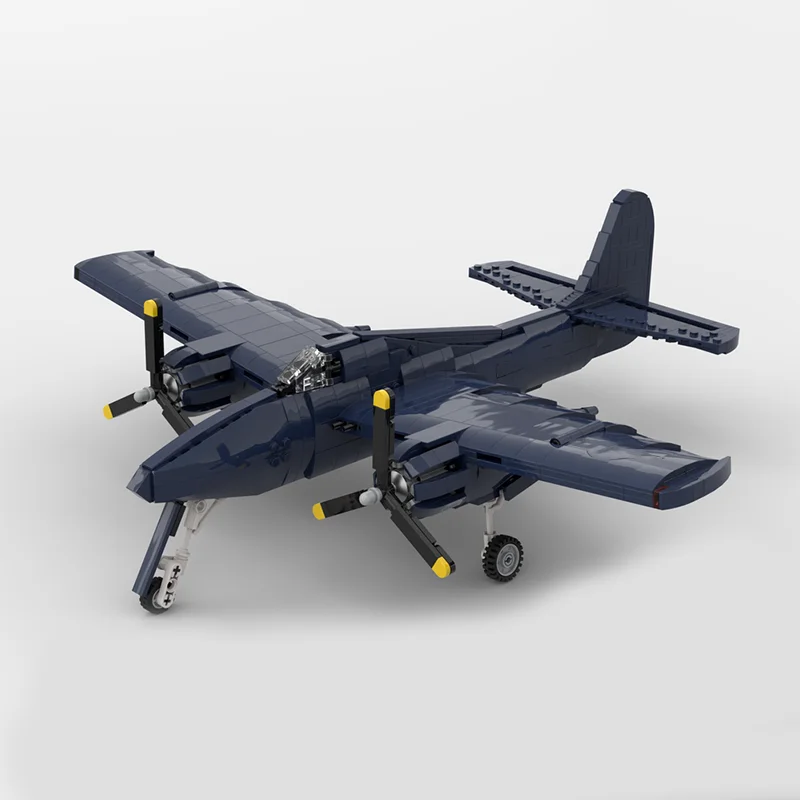 994 Uds MOC 1:35 escala F7F-3 Tigercat auténtico modelo DIY bloques de construcción juguetes de cumpleaños regalo