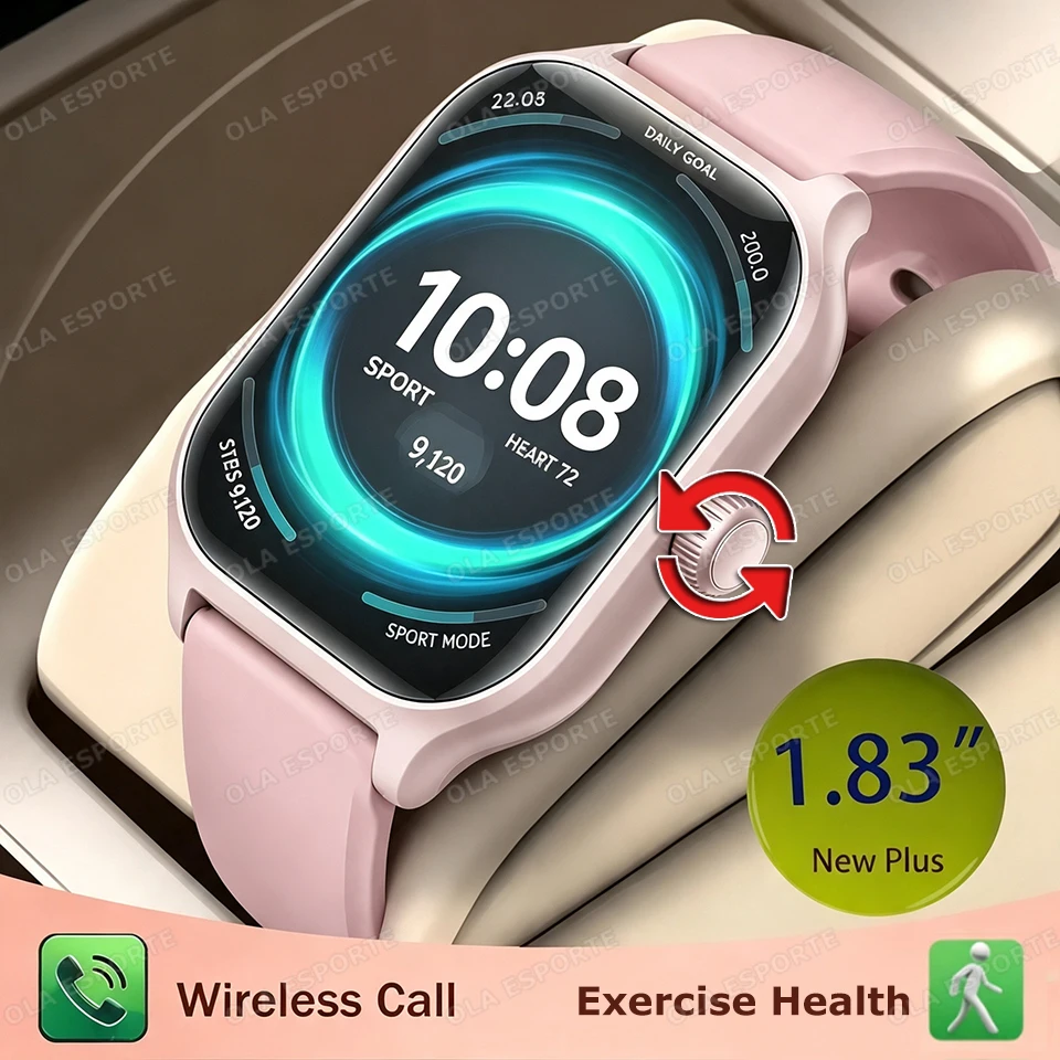 New Message Answer BT Call Smart Watch 2026 Heart Rate Sleep Monitoring Sports Pedometer Information Alerts Smartwatches HW12