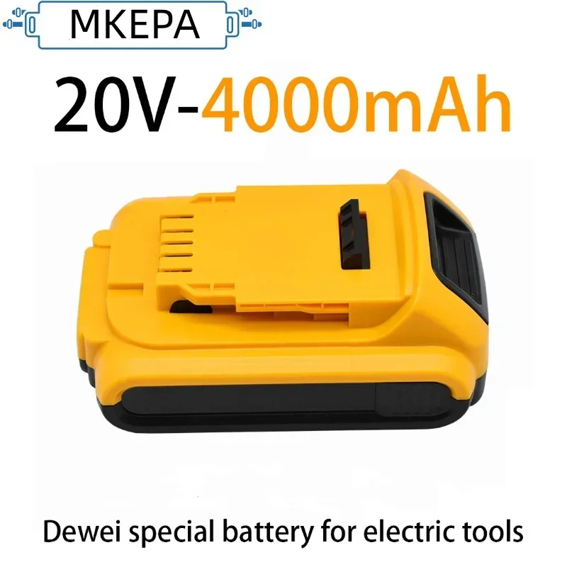 

20V 2000/4000mAh DCB200 Li-ion Rechargeable Power Tool Battery for Dewalt DCB203 DCB181 DCB180 DCB200 DCB201 DCB201-2 L50