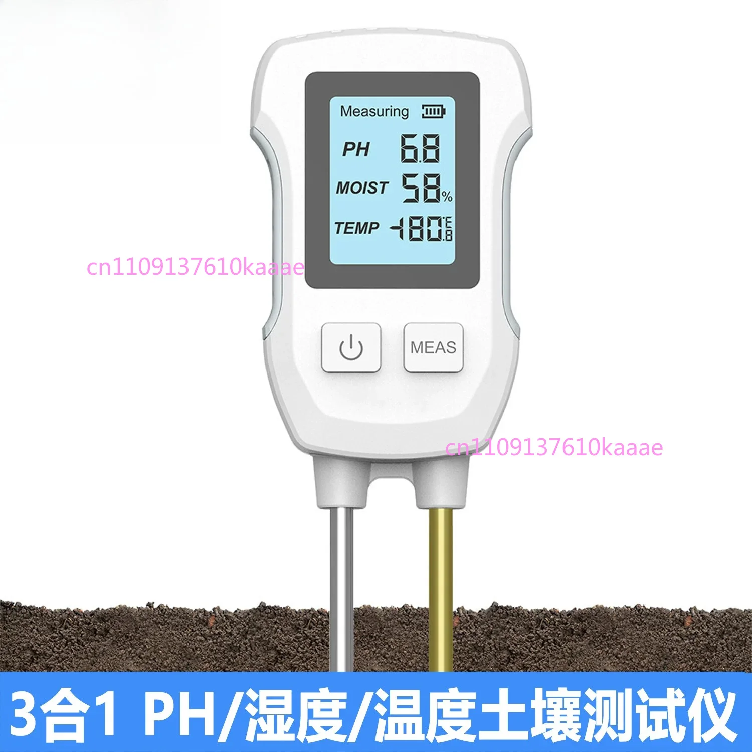 

3 In 1 Soil Tester Humidity Temperature PH Meter Plant Acidity Alkalinity Light Detector