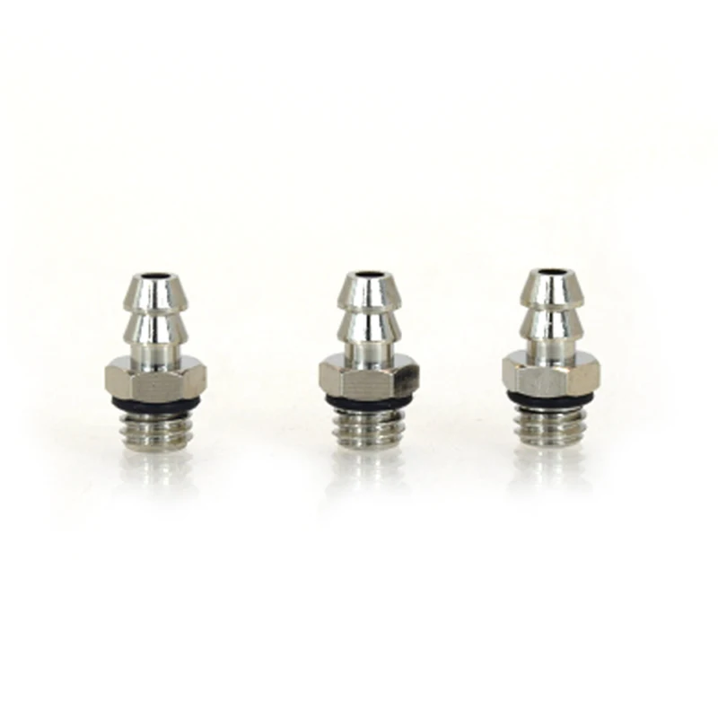 10pcs 5.5mm/3.5mm/1.5mm Air Pneumatic Hose To M5/M3 Male Mini Barb Fitting M-5AU-6/M-5AU-4MM Copper