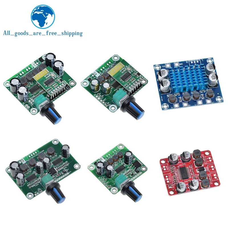 TZT Bluetooth 4.2 TPA3110 15W 30W X 2 Dual Channel Digital Stereo Audio Power Amplifier Board Module Car For USB Portable Speake