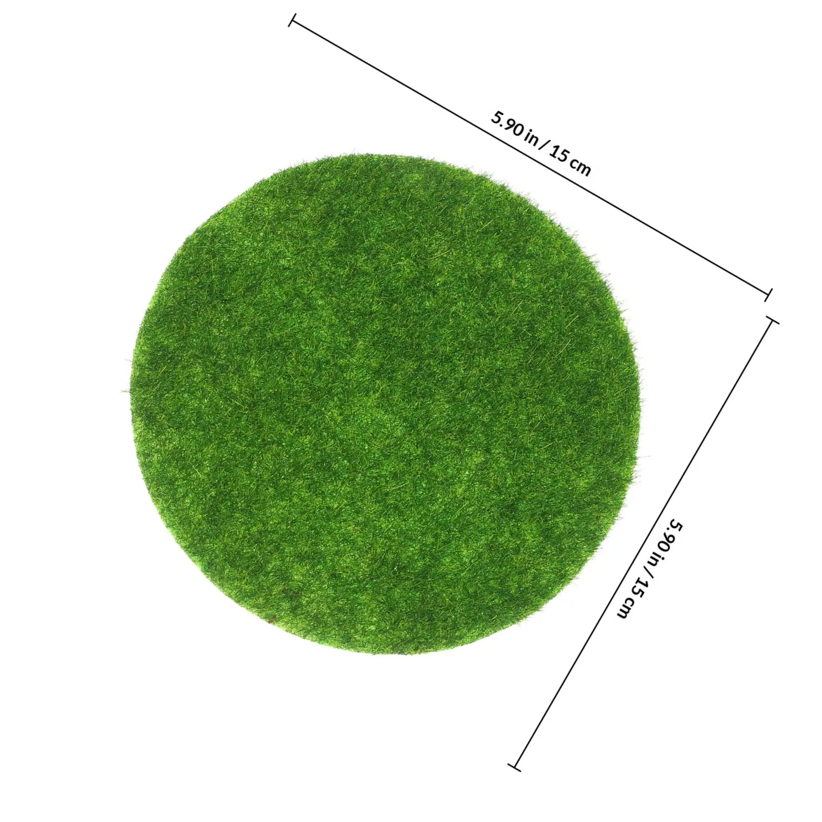 5Pcs Artificial Moss Simulation Green Faux Grass Mat for Miniature Landscape DIY Indoor Plant Garden Decoration - view 3