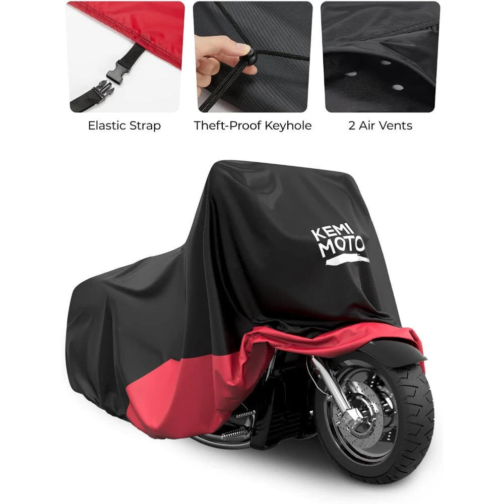 

Heavy Duty Oxford Fabric Motorcycle Covers Compatible with Cruiser Iron 883 Low Rider Heritage Classic Snow Rain Protect Cover