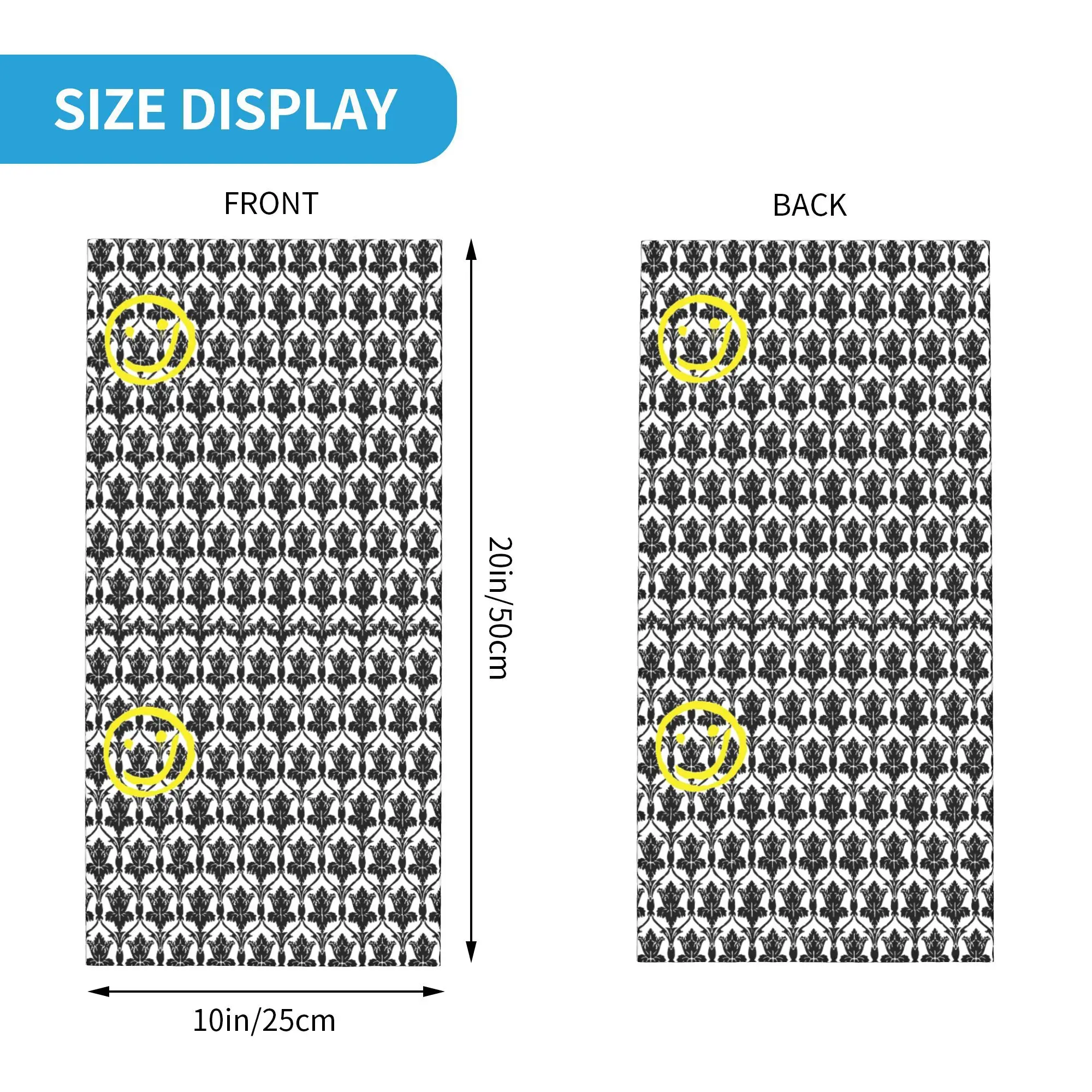 Sherlock Wallpaper Design Bandana Neck Gaiter Gedrukt Wrap Sjaal Warm Gezichtsmasker Fietsen Voor Heren Dames Volwassen Wasbaar