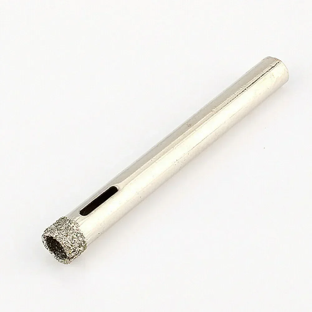 10 Chiếc 6Mm Tráng Kim Cương Mũi Đá Cẩm Thạch Ngói Sứ Thủy Tinh Bộ Dụng Cụ Khoét Lỗ Khoan Bits Dụng Cụ 50x6x6mm