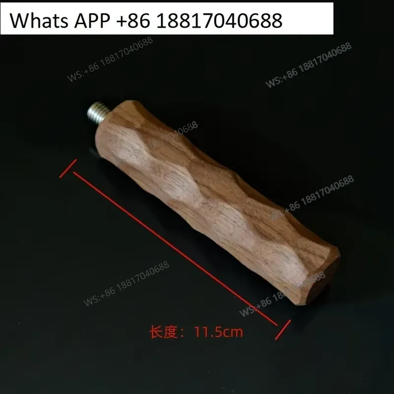 1PC for Semi-automatic Coffee Machine Handle Walnut Wooden Grip M10 Screw Dragon Ridge Wood Accessories Replacement Parts
