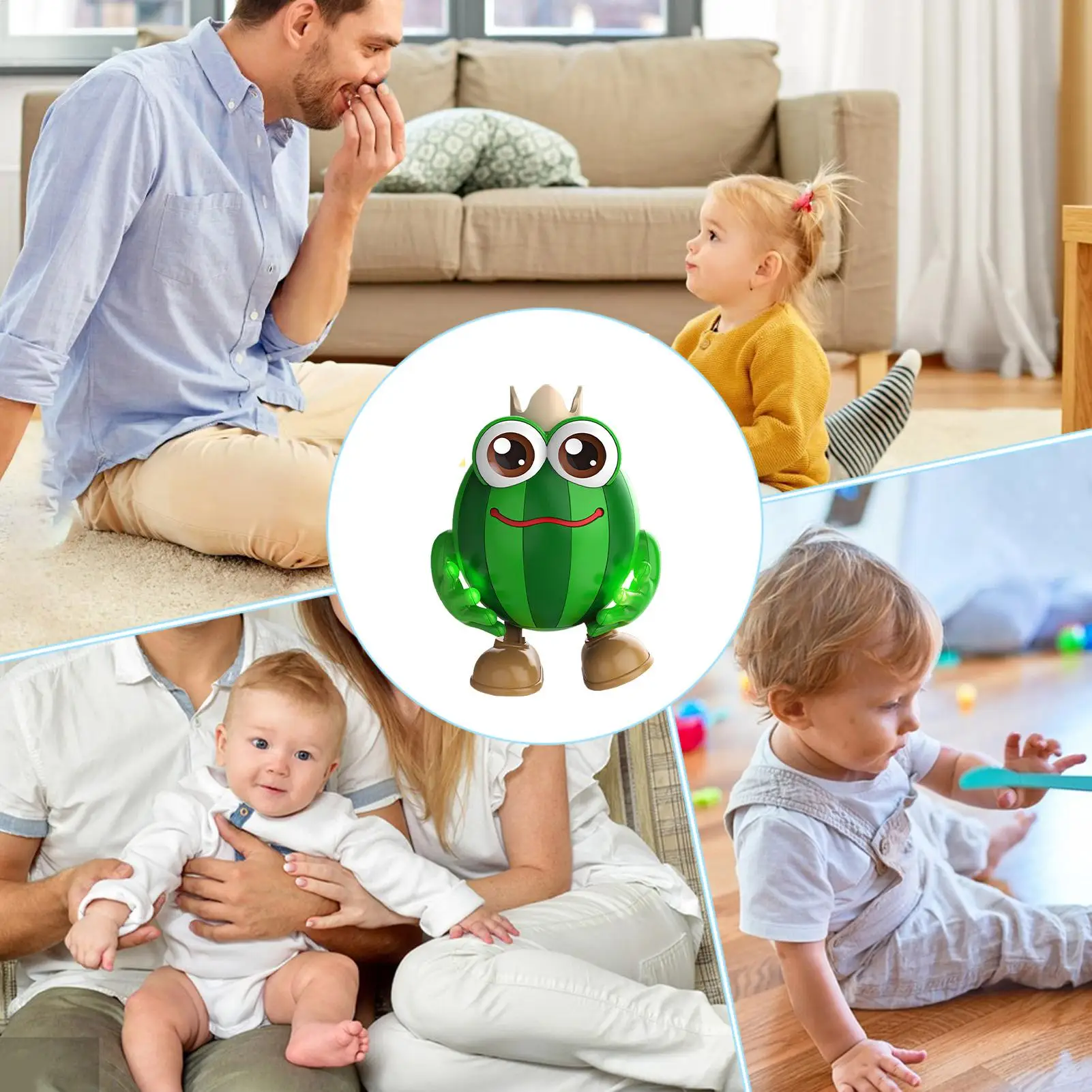 Dancing Toy Fruit Interactive Educational Robot Interactive Toy With Lights And Sounds For Preschool Birthday Boys Girls Party