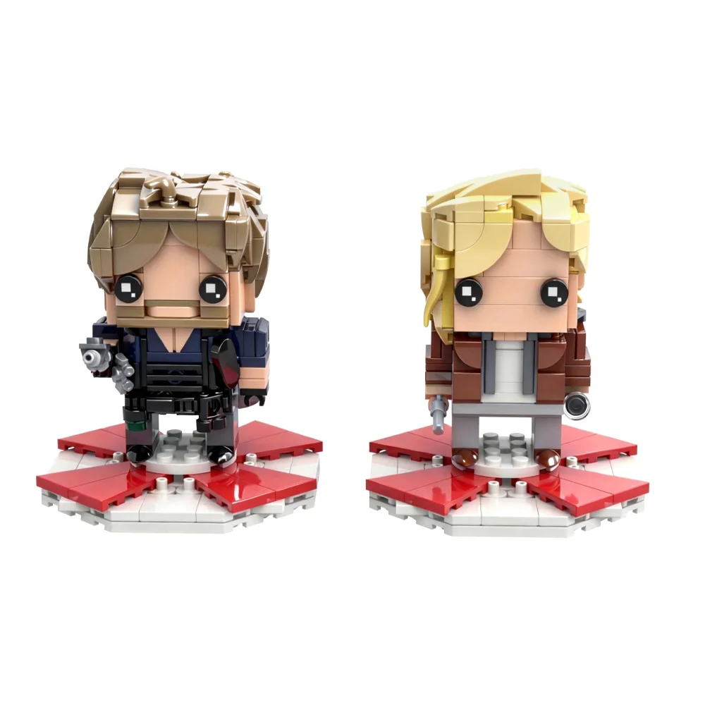 

Resident Evil Requiem Grace Ashcroft Leon Scott Kennedy Building Blocks Survival Game Duo Leon’s Revolver Figure Toy Adult Gift