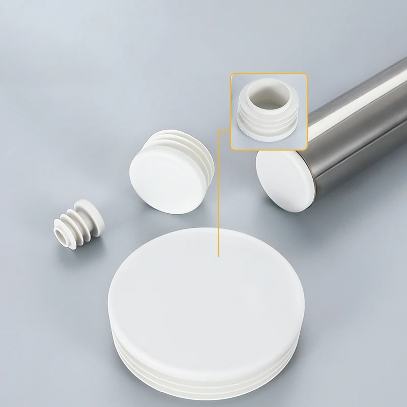 Dia13/16/19/20/22/25/28/30/32/38/40/42/45/48/50/53/58/60~114mm White Round Plastic Blanking End Caps Tube Pipe Inserts Plug Bung image 2