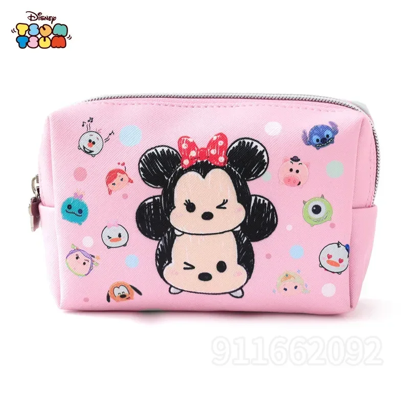 Disney Original Mickey Women's Cosmetic Bag High Quality Luxury Brand 5-piece Cosmetic Bag Women's Travel Storage Cosmetic Bag