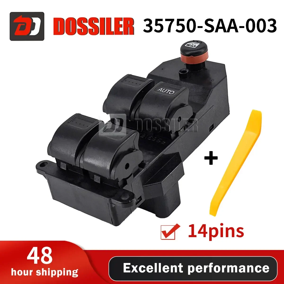 

35750-SAA-003 Dossiler Right Hand Driver Electric Power Glass Switch 20PIN For Honda For Jazz GD1 GD3 2002-08 For Honda Flyer