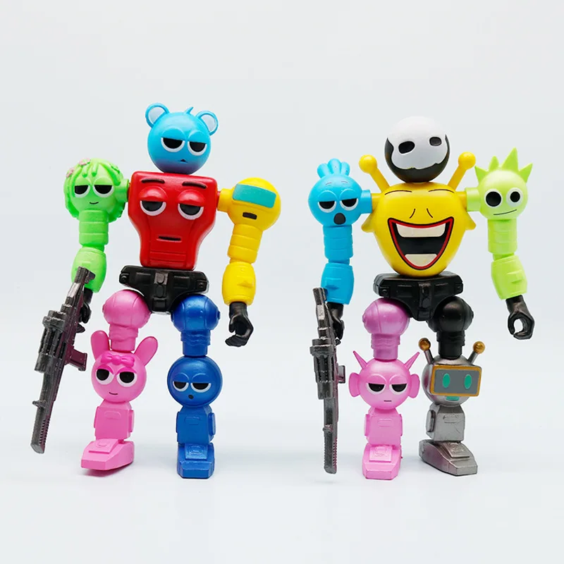 

Rhythm Box Robot Joint Mobile Assembly Worker Game Doll Surrounding Model Ornament Handmade Trendy Toy Children'S Birthday Gift