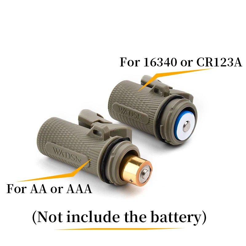 Taktisches Cr123a Cr123 16340 18350 AA AAA Batteriegehäuse 20mm Picatinny-Schiene Ersatzbatterie-Aufbewahrungsbox Airsoft Jagdzubehör