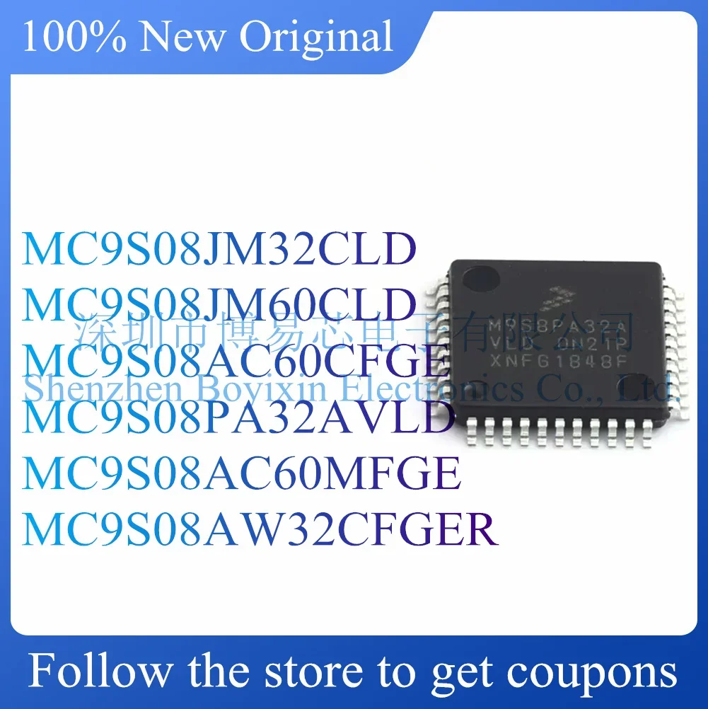 NEW MC9S08JM60CLD MC9S08JM32CLD MC9S08AC60CFGE MC9S08PA32AVLD MC9S08AC60MFGE MC9S08AW32CFGER