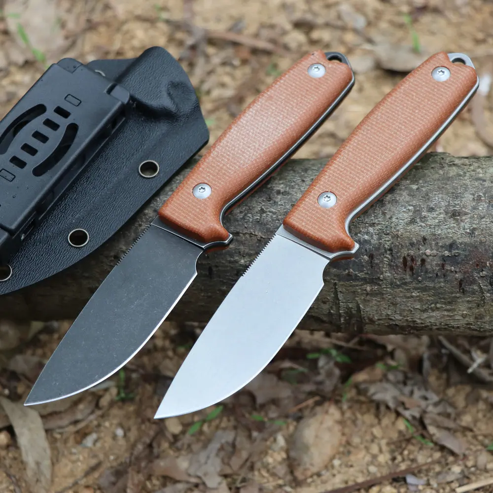 TRSKT Sandvik 14C28N Survival Camping Knives,Hunting Tactical Knife Survival Edc Tool 60Hrc With Kydex ,Flax Handle Dropshipping