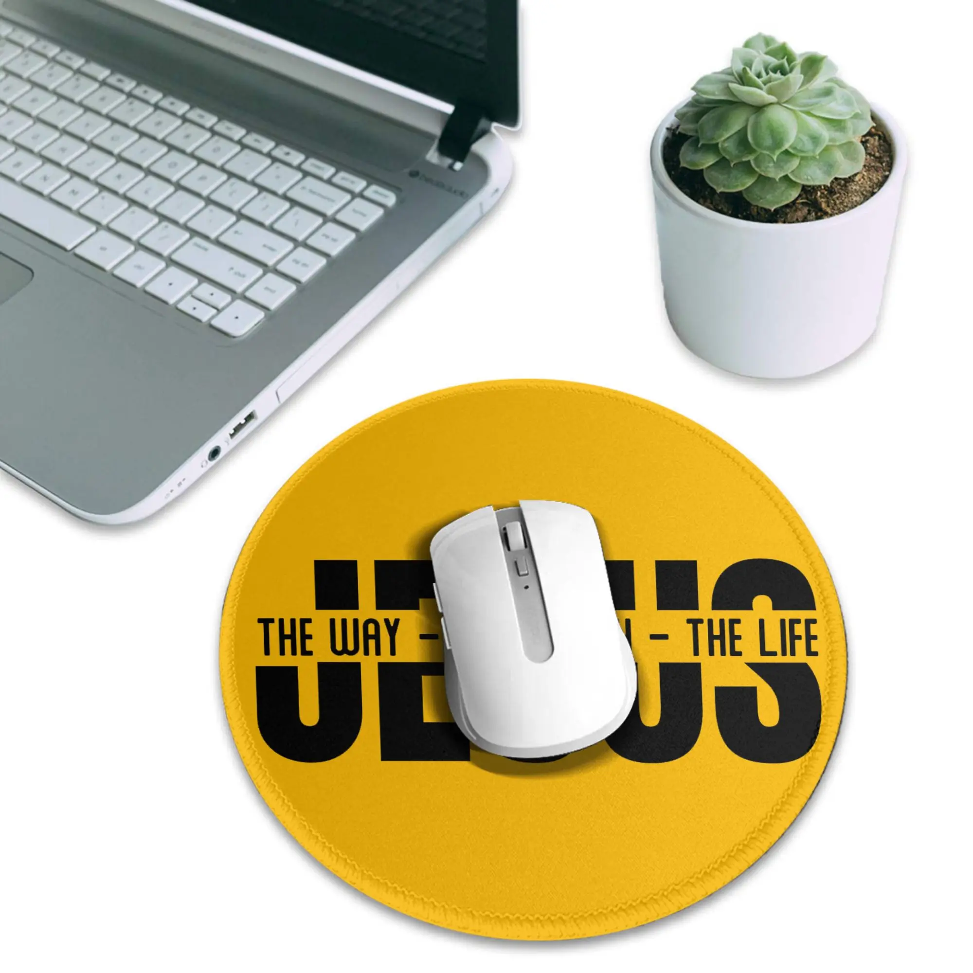Jesus The Way The Truth The Life Religious Christian Faith Mouse Pad Computer Keyboard Mouse Mat PC Laptop Desk Mat Table Mats