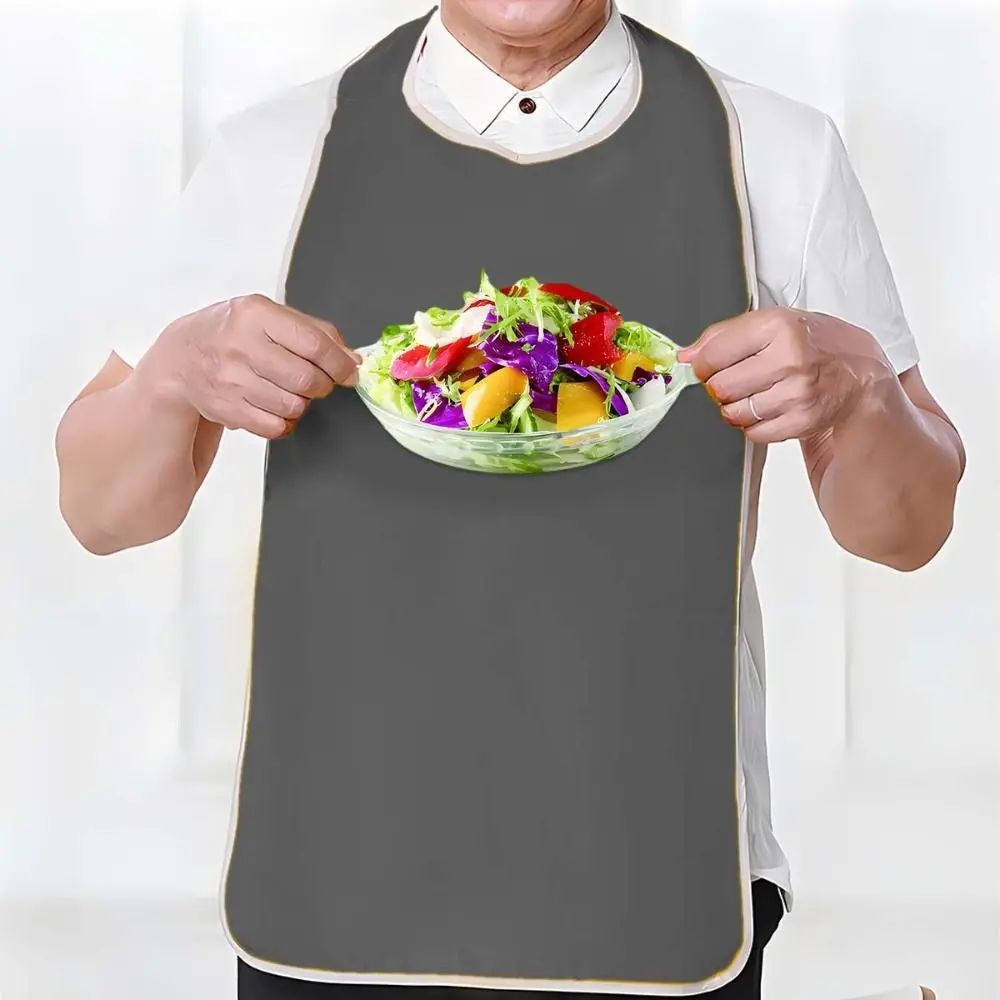 Multi-purpose Adjustable Adult Bibs Washable Stain Resistant Senior Citizens Bibs Soft Anti-oil Saliva Towel a Mess-Free Diet