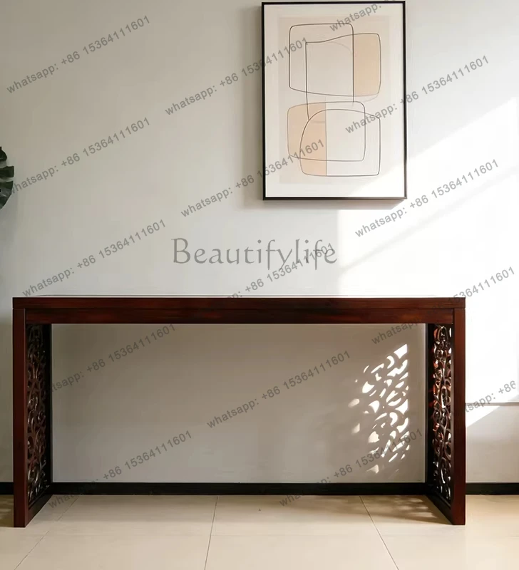 North American black walnut solid wood Song-style aesthetic living room Zen decoration case