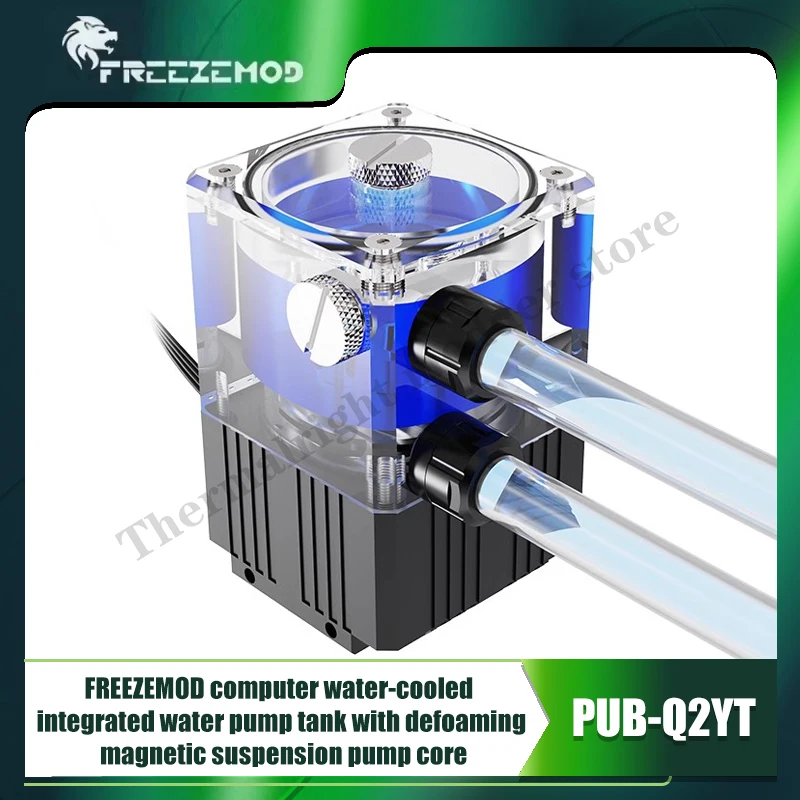 FREEZEMOD Computer Reservoir 780L/H Pump 4000 RPM Combo AIO Water Tank +Flow Rate Indicator For Water Cooling kit AIO PUB-Q2YT